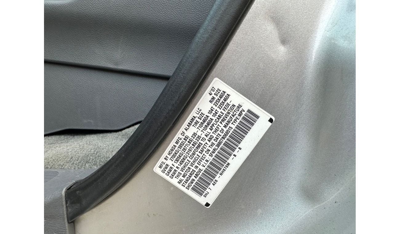 هوندا اوديسي J Honda Odisey 2007 V6 3.5L Full Option