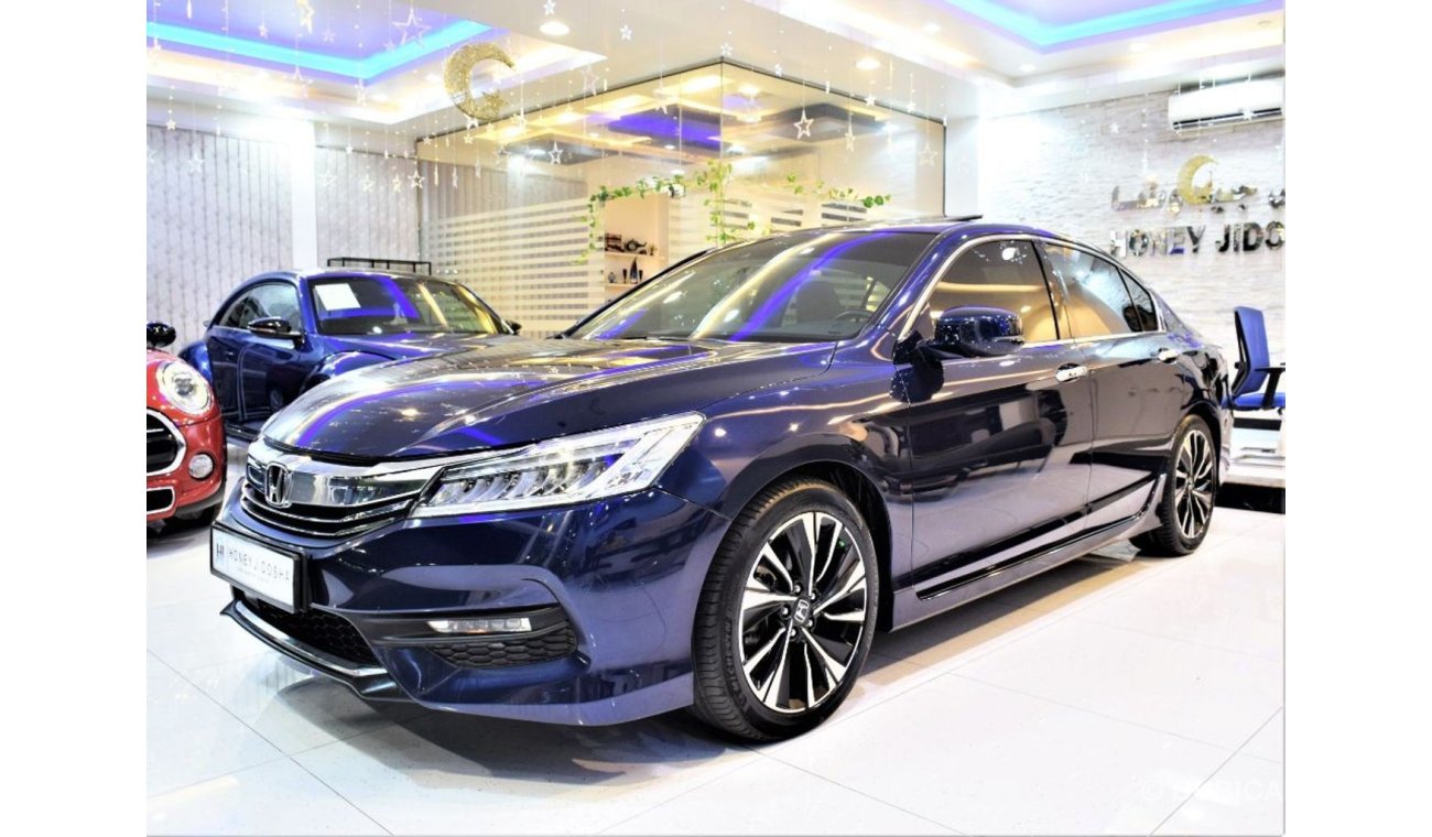 Honda Accord ORIGINAL PAINT ( صبغ وكاله )Amazing Honda Accord Sport 3.5 V6 2017 Model!! in Blue Color! GCC Specs