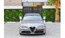 Alfa Romeo Giulia S | 1,761 P.M  | 0% Downpayment | Agency Warranty & Service!