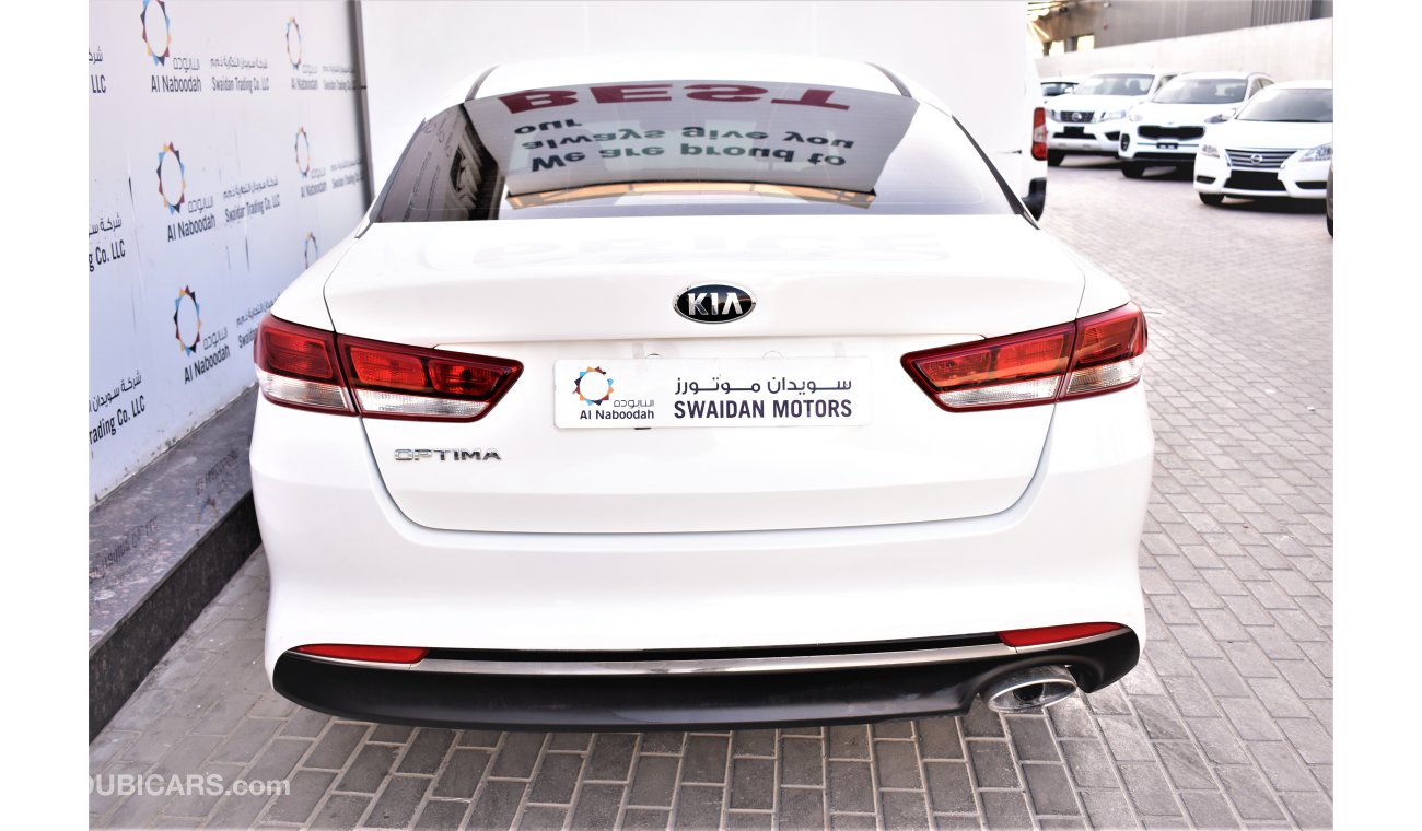 Kia Optima AED 977 PM | 0% DP | 2.0L LX GCC WARRANTY