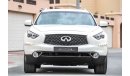 Infiniti QX70 2017 GCC under Warranty with Zero downpayment.