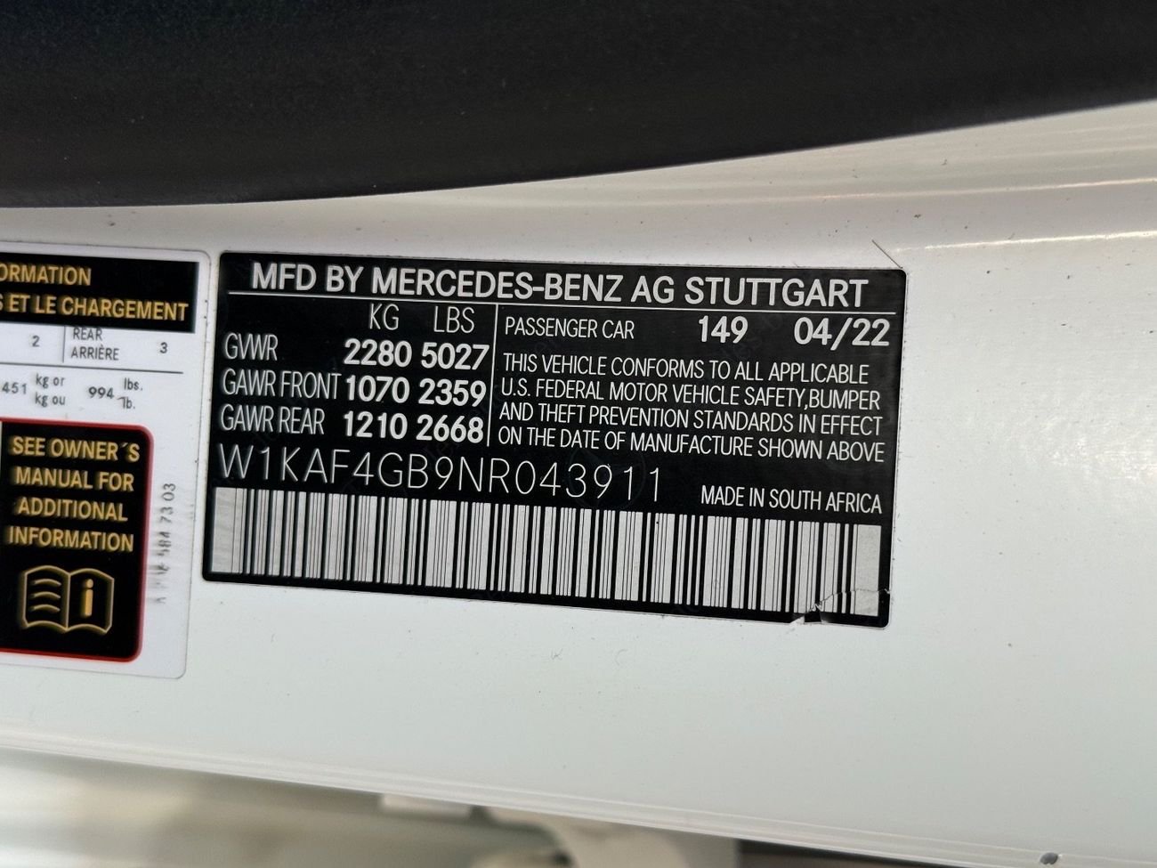 Mercedes-Benz C 300 Base 2022 MERCEDES BENZ C300 FULL OPTIONS IMPORTED FROM USA