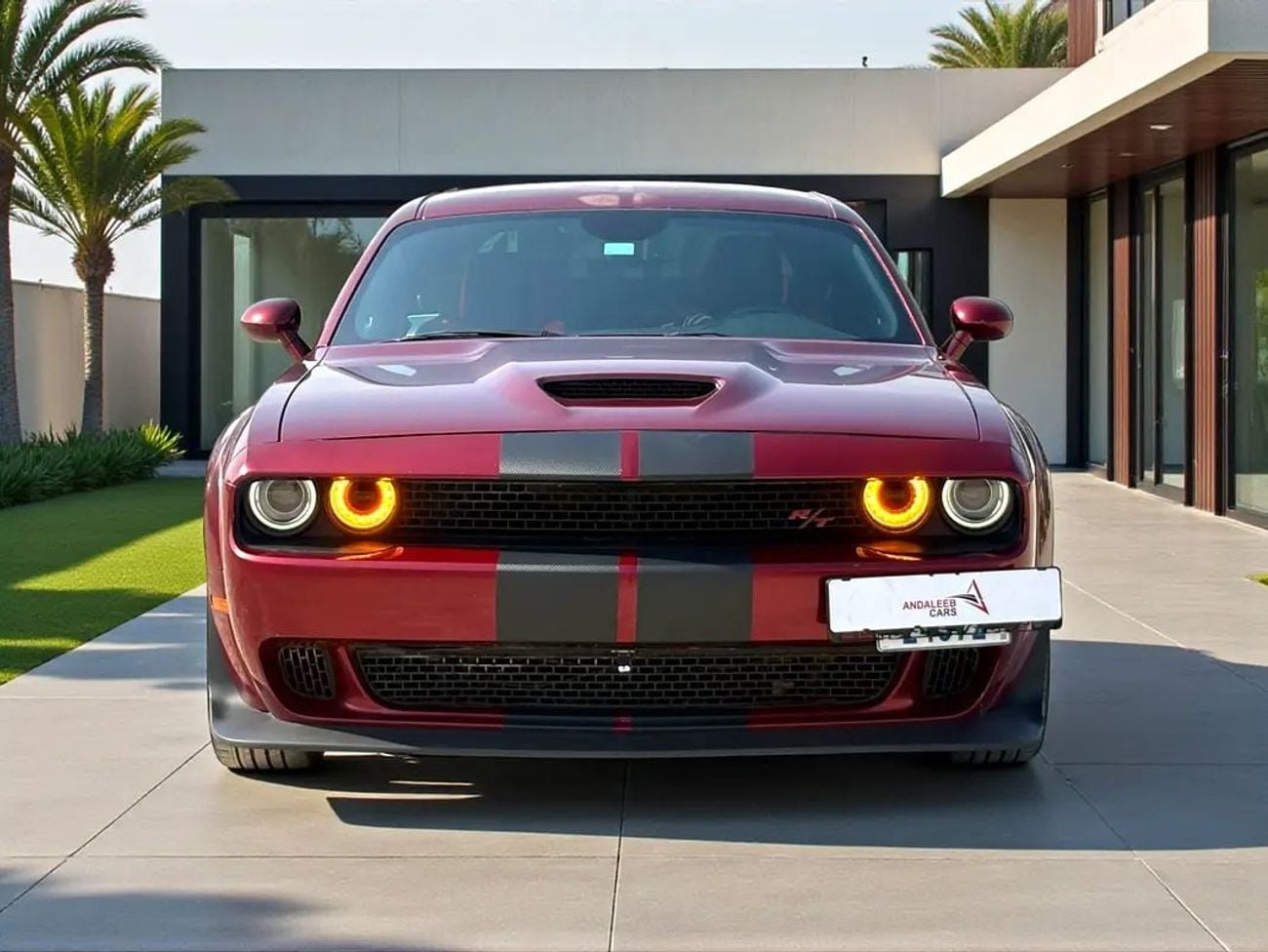 Dodge Challenger !! EID SALE !! 1 YEAR FREE WARRANTY !!  AED 1,050 P.M | 0% DOWN PAYMENT | DODGE CHALLENGER R/T | 202