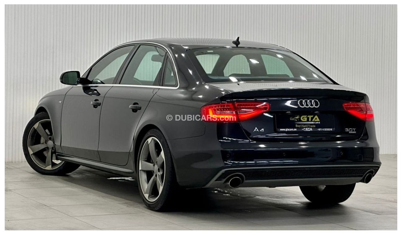 Audi A4 2015 Audi A4 3.0T Quattro, Service History, Excellent Condition, GCC
