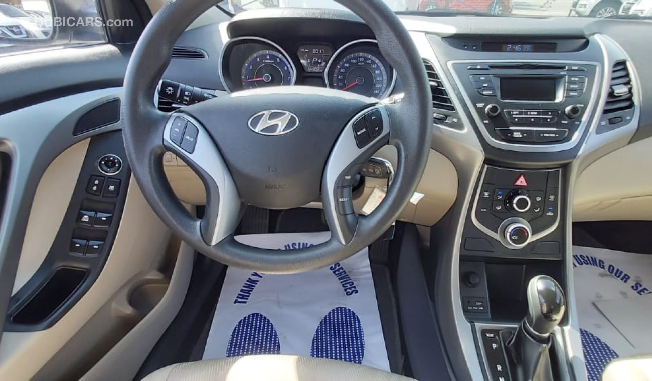 Hyundai Elantra 2016 GCC  55000KM 33000AED WITH VAT AND CUSTOM