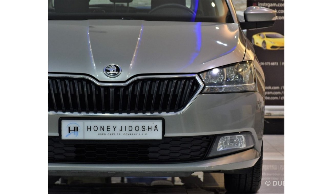 Skoda Fabia EXCELLENT DEAL for our Skoda FABIA 1.6L 2019 Model!! in Beige/Silver Color! GCC Specs