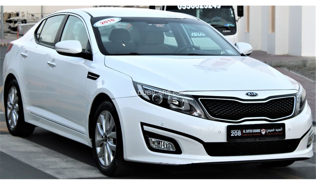 كيا أوبتيما كيا أوبتيما 2016 خليجي رقم 2 بحالة ممتازة بدون صبغ بدون حوادث نظيفه جدا من الداخل والخارج