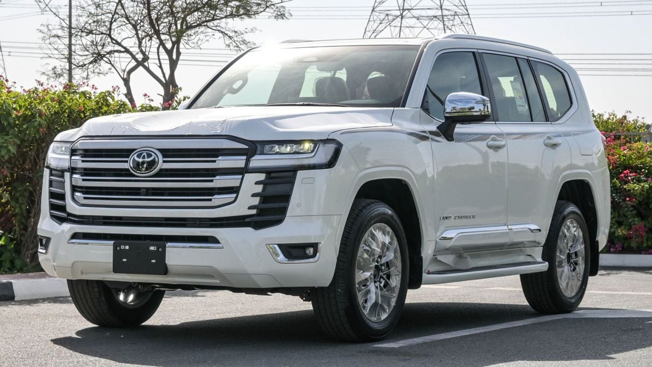 تويوتا لاند كروزر ECTAGR031 - 2025 Toyota LC300 VX - 3.5L Petrol Auto - With Radar - White w Black