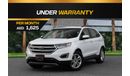 Ford Edge SEL | 1,625 P.M  | 0% Downpayment | Perfect Condition!