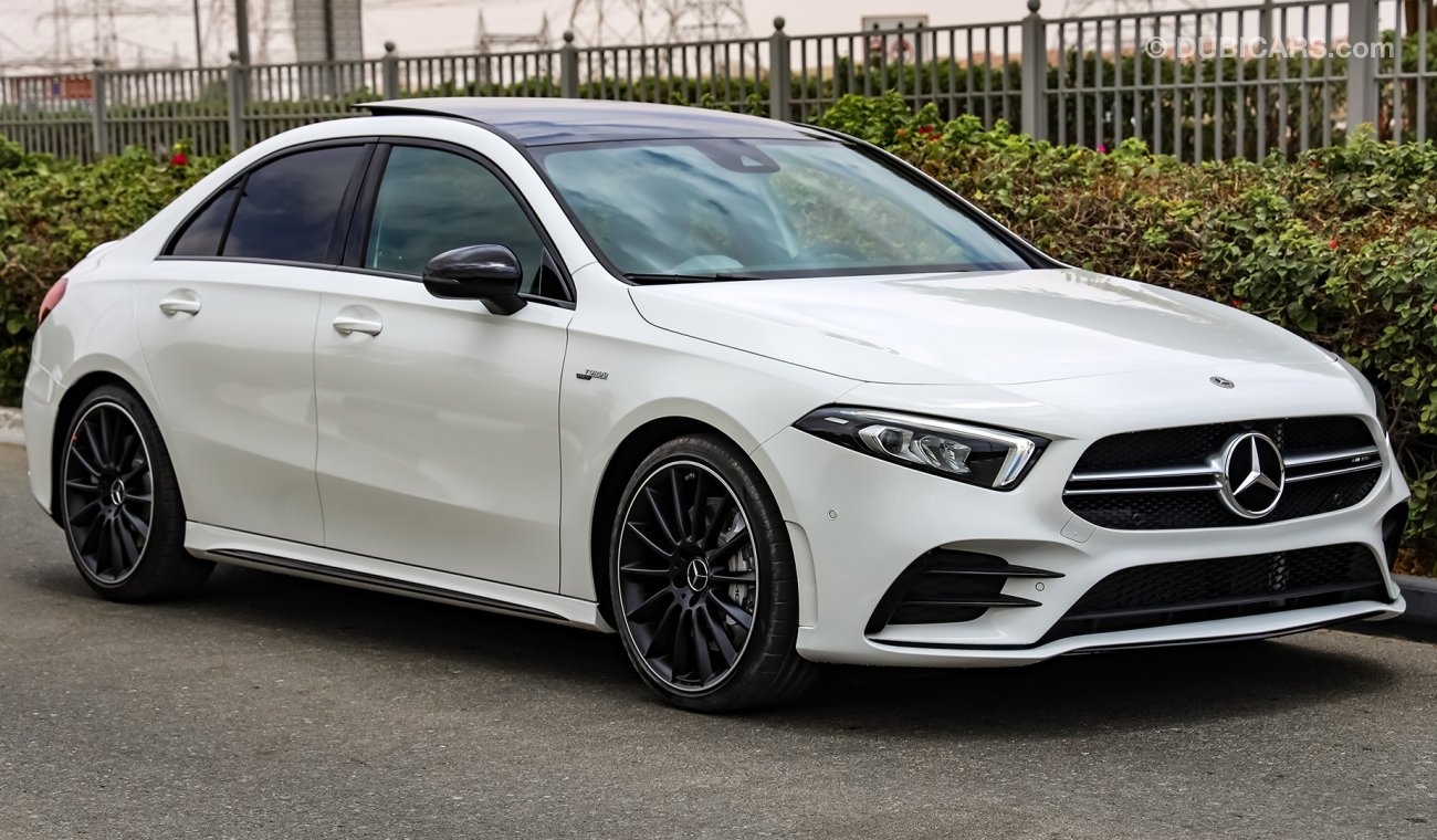 مرسيدس بنز A 35 AMG مرسيدس بنز Turbo 4MATIC AMG A35خليجية 2021 Night Package 0Km مع ضمان سنتين مفتوح الكيلو من EMC