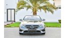 مرسيدس بنز E200 كوبيه AMG Convertable - Full Agency History - Immaculate Condition - AED 2,624 PM - 0% DP