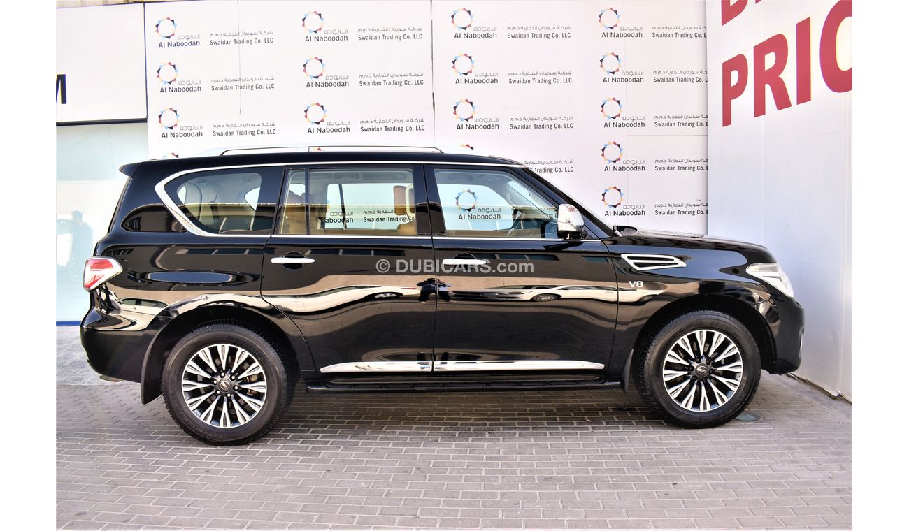 Nissan Patrol AED 3330 PM | 5.6L LE PLATINUM CITY GCC DEALER WARRANTY