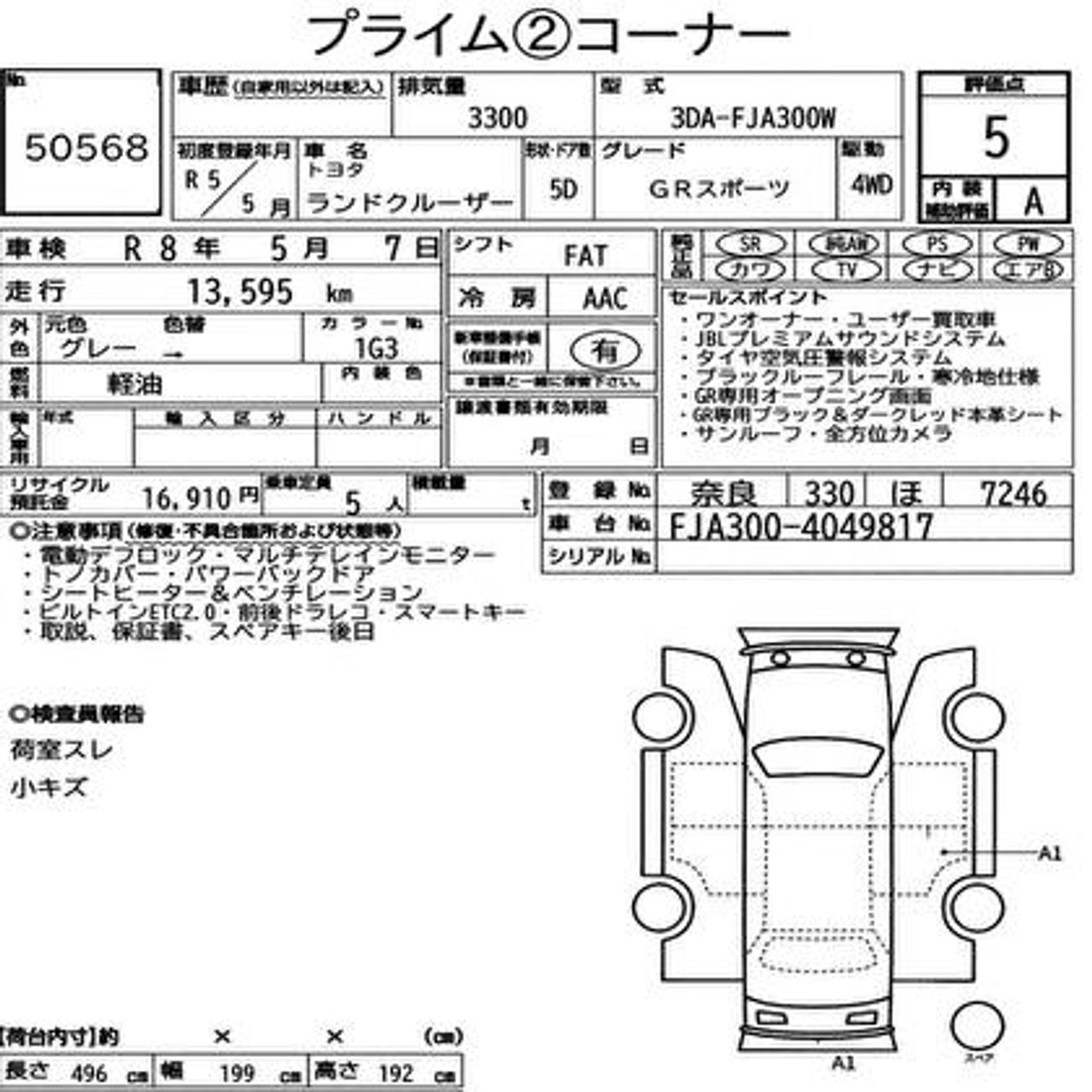 تويوتا لاند كروزر Lc300 Toyota Landcruiser 2023 RHD diesel engine