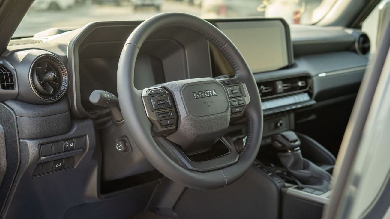 Toyota Prado 2.4L Adventure Turbocharged  4-cylinder petrol. Automatic. Four Wheel Drive. 7 Seats. 5 Door