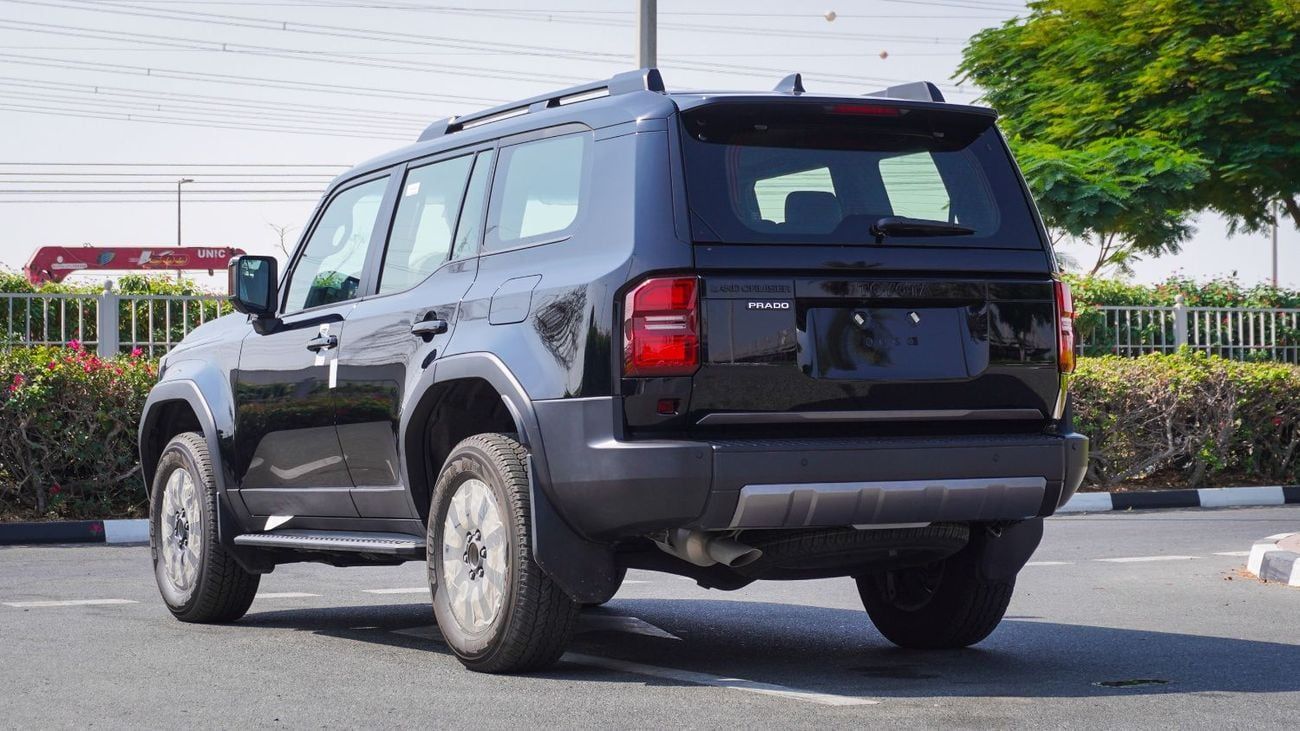 تويوتا برادو Mid ECTAGR033 - 2026 Toyota Prado - 2.4L Petrol Auto - Mid - Black with Black Interior