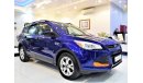 Ford Escape ( ORIGINAL PAINT ( صبغ وكاله ) AMAZING Ford Escaped 2014 Model!! in Blue Color! GCC Specs