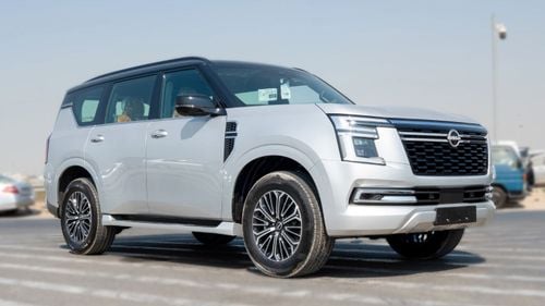 نيسان باترول 2026 Nissan Patrol SE Platinum 3.8L AT Petrol (Silver-Tan) (Black roof)