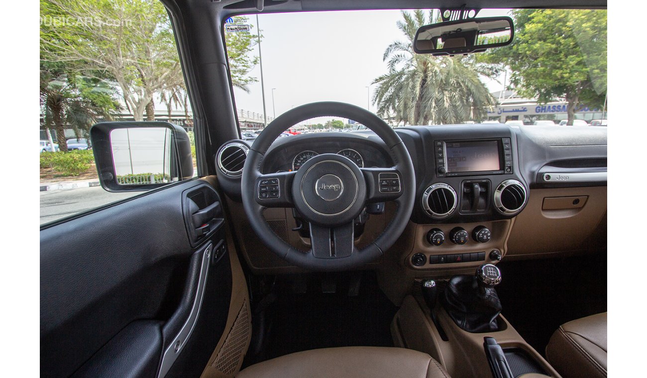 جيب رانجلر JEEP WRANGLER SAHARA - 2017 - GCC - ZERO DOWN PAYMENT - 1560 AED/MONTHLY - AL FUTTAIM WARRANTY