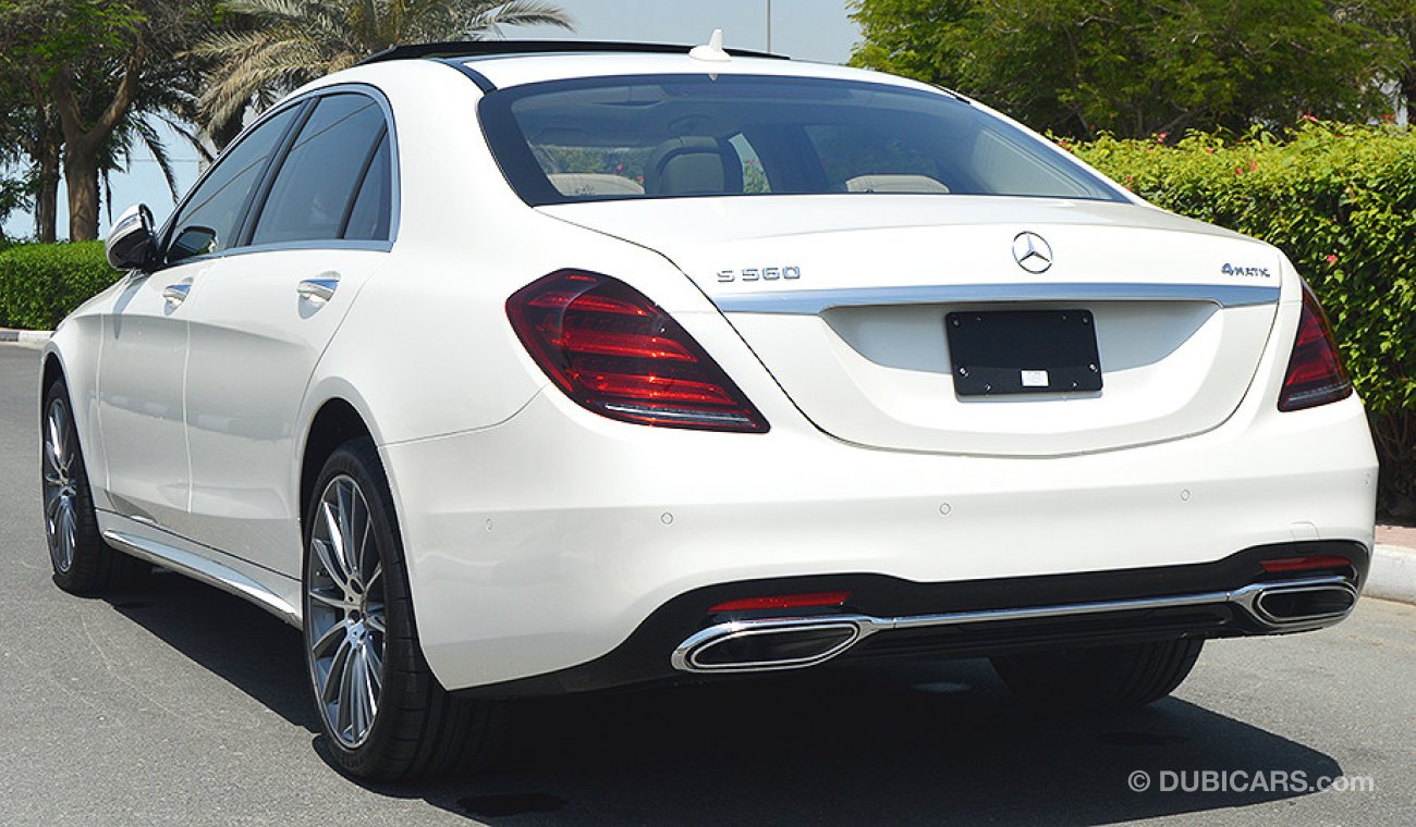 Mercedes-Benz S 560 , 4MATIC, 4.0L, V8, GCC Specs with 2 Years Unlimited Mileage Warranty