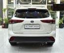 Toyota Highlander GLE HEV EXCELLENT DEAL for our Toyota Highlander Hybrid ( 2023 Model ) in White Color GCC Specs