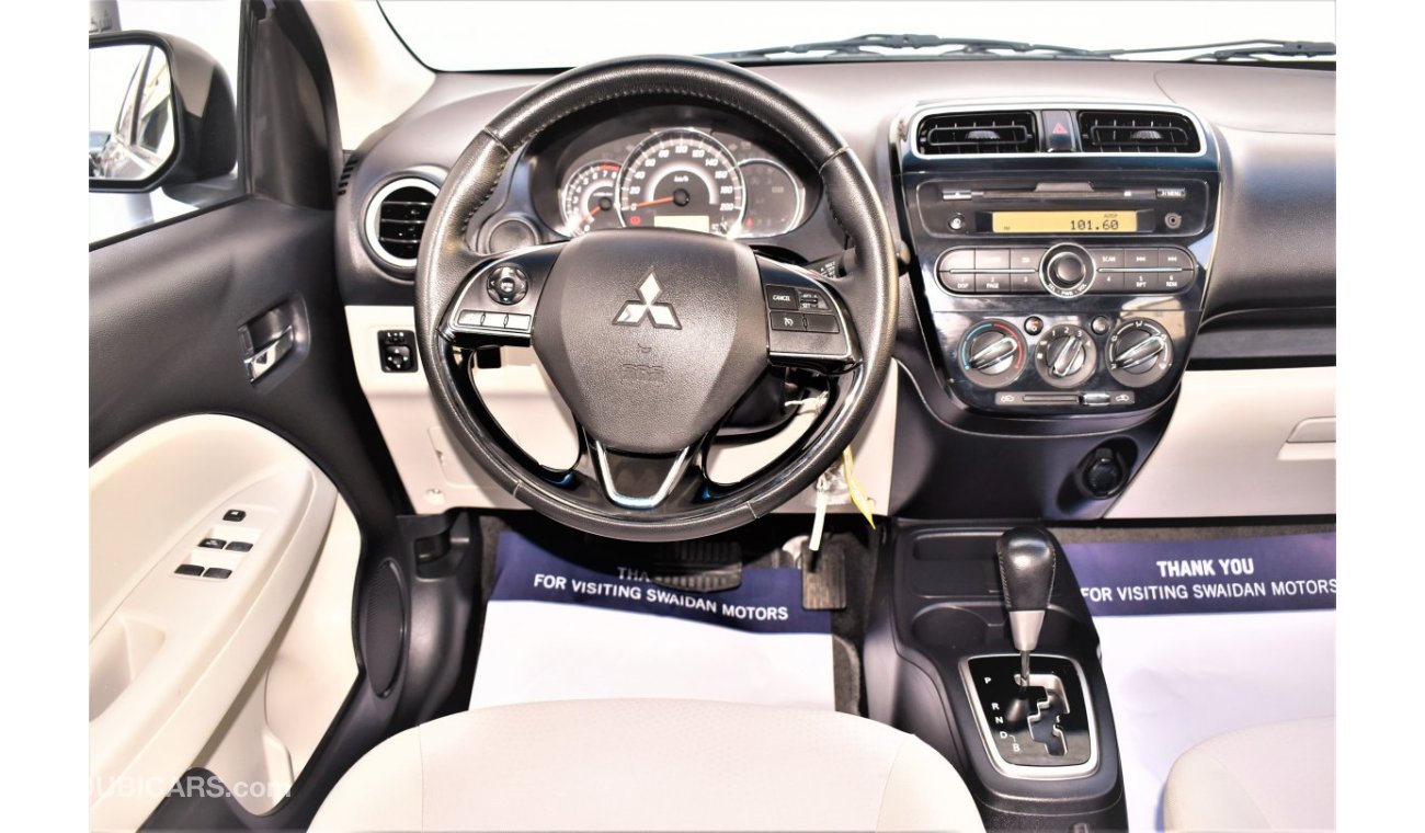 Mitsubishi Attrage AED 684 PM | 1.2L GLX GCC DEALER WARRANTY