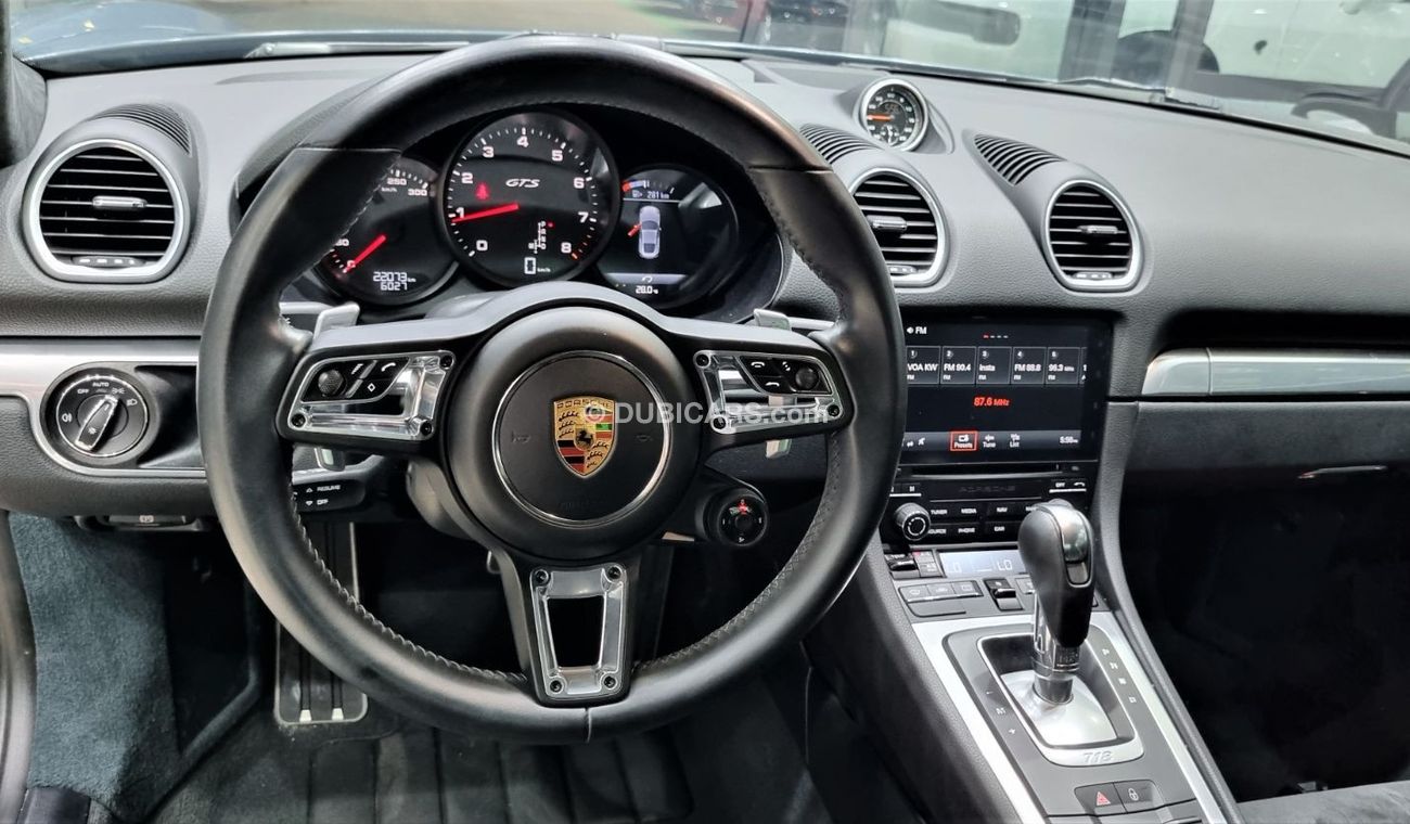 Porsche 718 Cayman PORSCHE CAYMAN 718 GTS IN PERFECT CONDITION WITH ONLY 22K KM FULL SERVICE HISTORY FOR 295K AED
