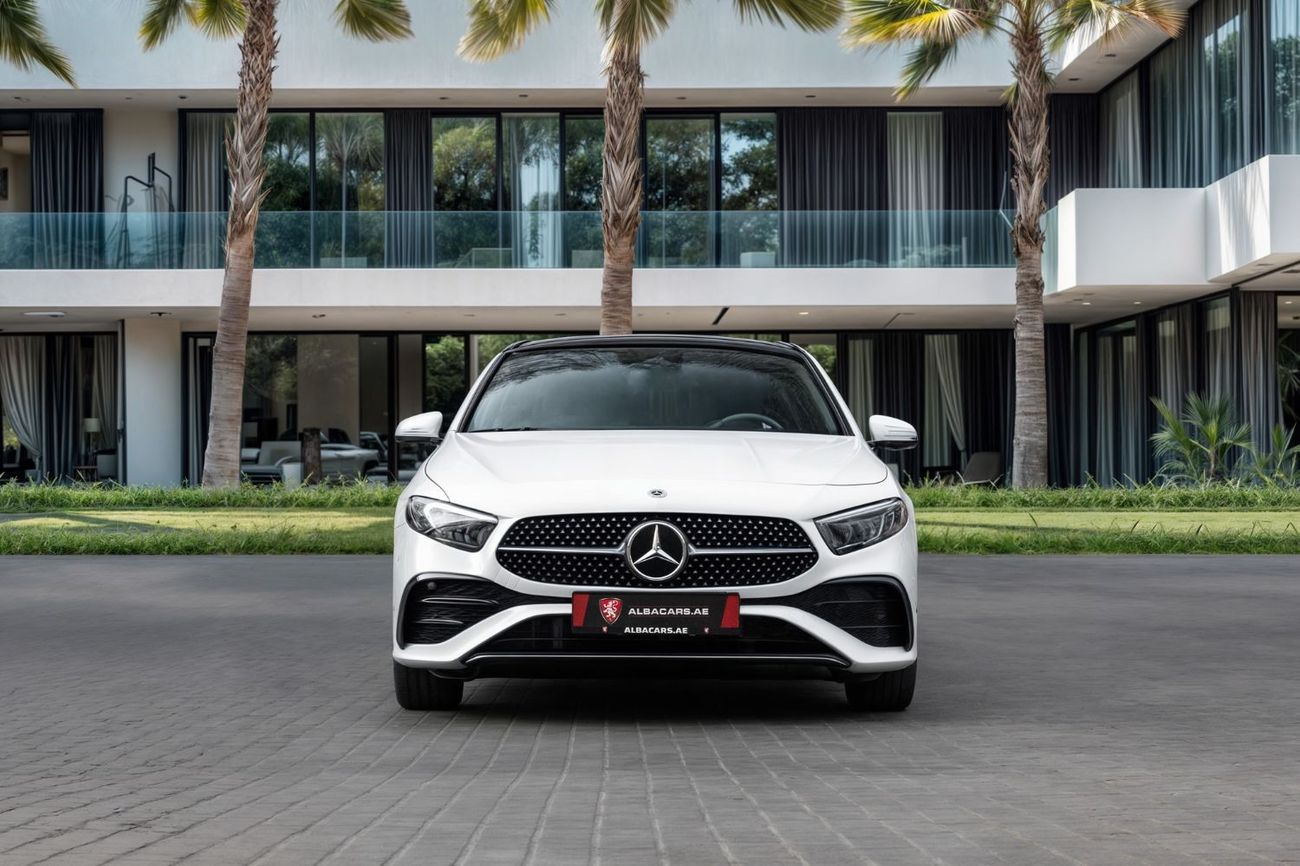 مرسيدس بنز A 200 L Sedan | 3,133 P.M  | 0% Downpayment | Brand New