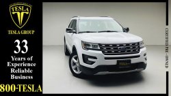 Ford Explorer XLT + LEATHER SEATS + BIG SCREEN + 4WD / GCC / 2017 / WARRANTY / FSH FROM (AL TAYER) / 1,257 DHS P.M