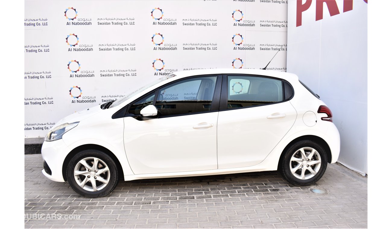 Peugeot 208 1.6L ACTIVE 2019 GCC MANUFACTURING WARRANTY UP TO 2024 OR 100000KM