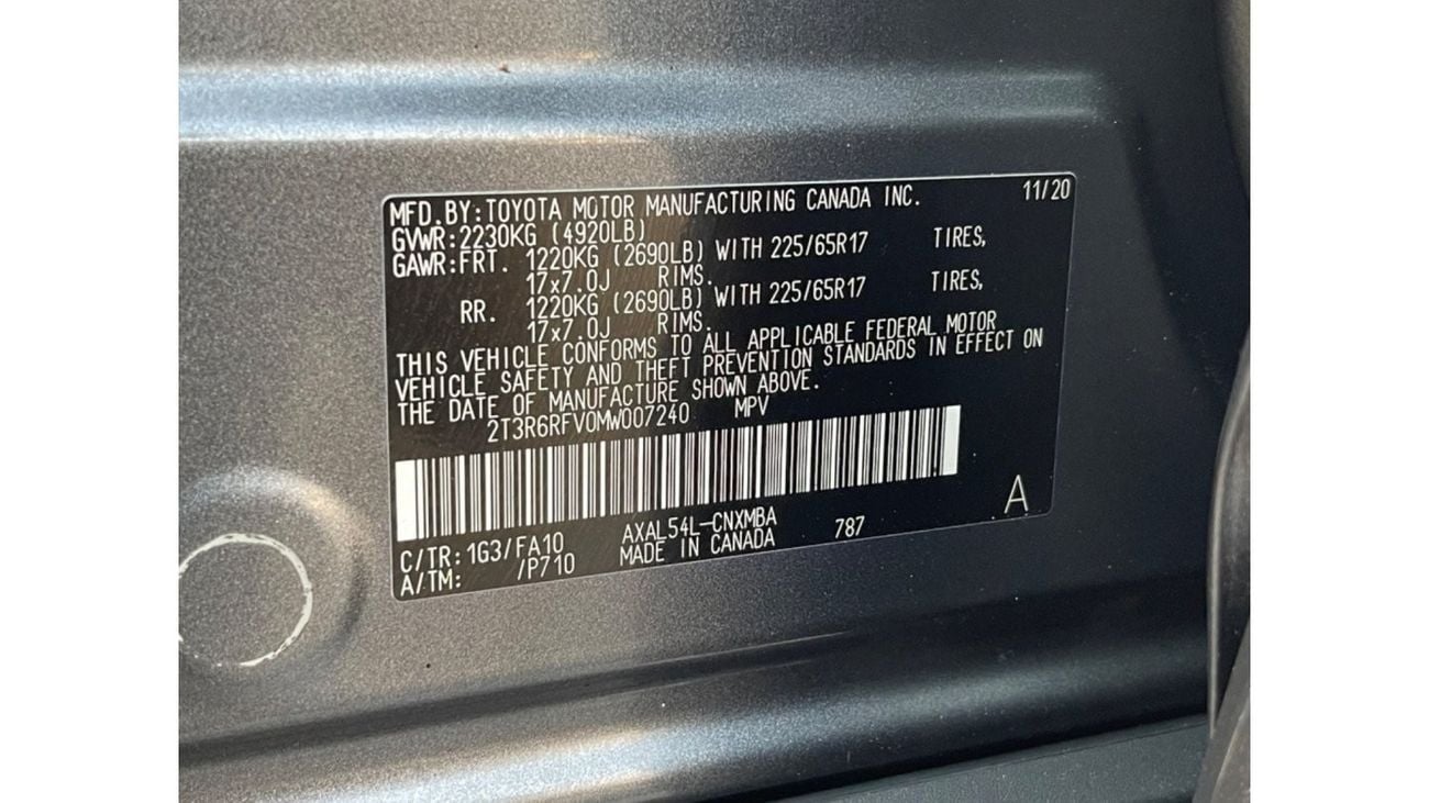 Toyota RAV4 VXR HEV 2021 TOYOTA RAV4 XLE HYBRID FULL OPTIONS IMPORTED FROM USA