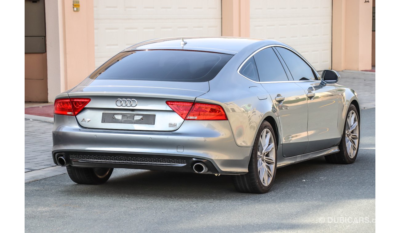 أودي A7 2.8L V6 2014 (AVAIL RAMADAN OFFER) GCC under Warranty with Zero Down-Payment.