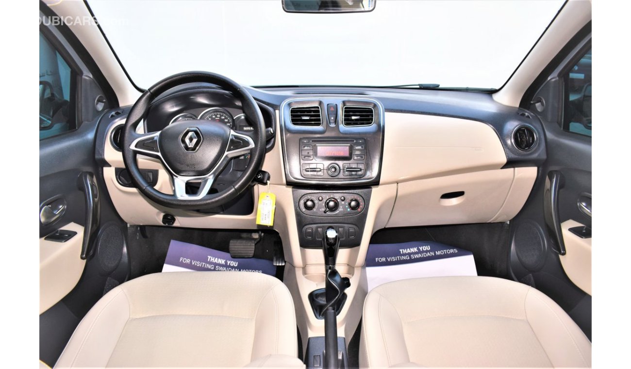 Renault Symbol AED 742 PM | 1.6L PE GCC WARRANTY