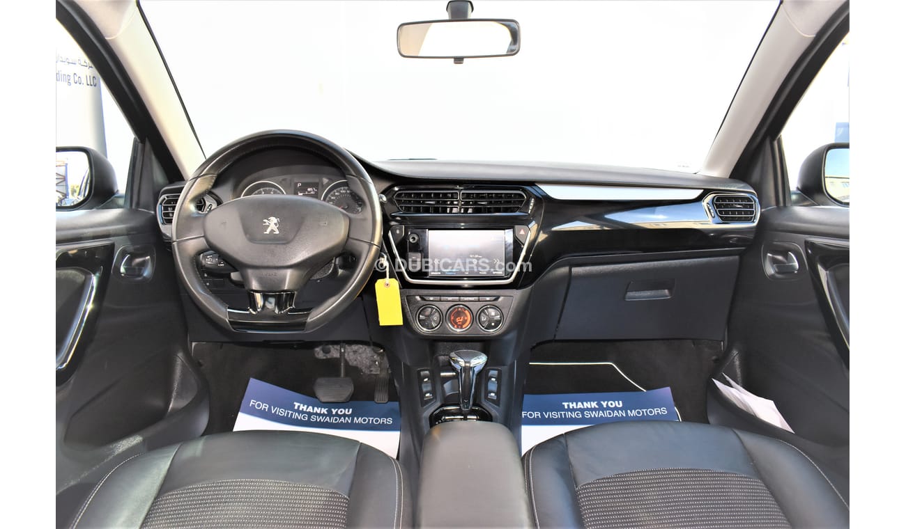 Peugeot 301 1.6L ALLURE 2018 GCC AGENCY WARRANTY UP TO 2023 OR 200,000KM