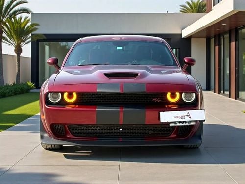 Dodge Challenger !! EID SALE !! 1 YEAR FREE WARRANTY !!  AED 1,050 P.M | 0% DOWN PAYMENT | DODGE CHALLENGER R/T | 202