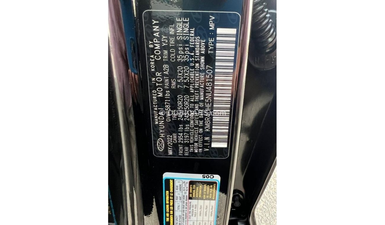 Hyundai Palisade 2022 LIMITED EDITION AIRBAGS ORIGINAL 4x4 USA IMPORTED