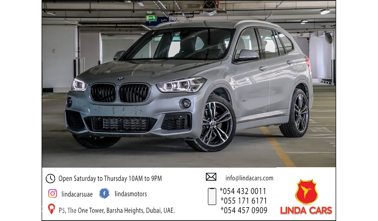 بي أم دبليو X1 S-Drive 20i M-Sport 2018 GCC under Agency Warranty with Zero Down-Payment.