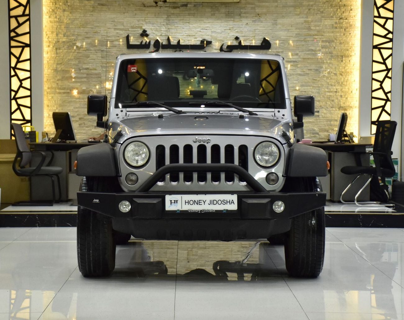 Jeep Wrangler EXCELLENT DEAL for our Jeep Wrangler Sport ( 2016 Model ) in Silver Color GCC Specs