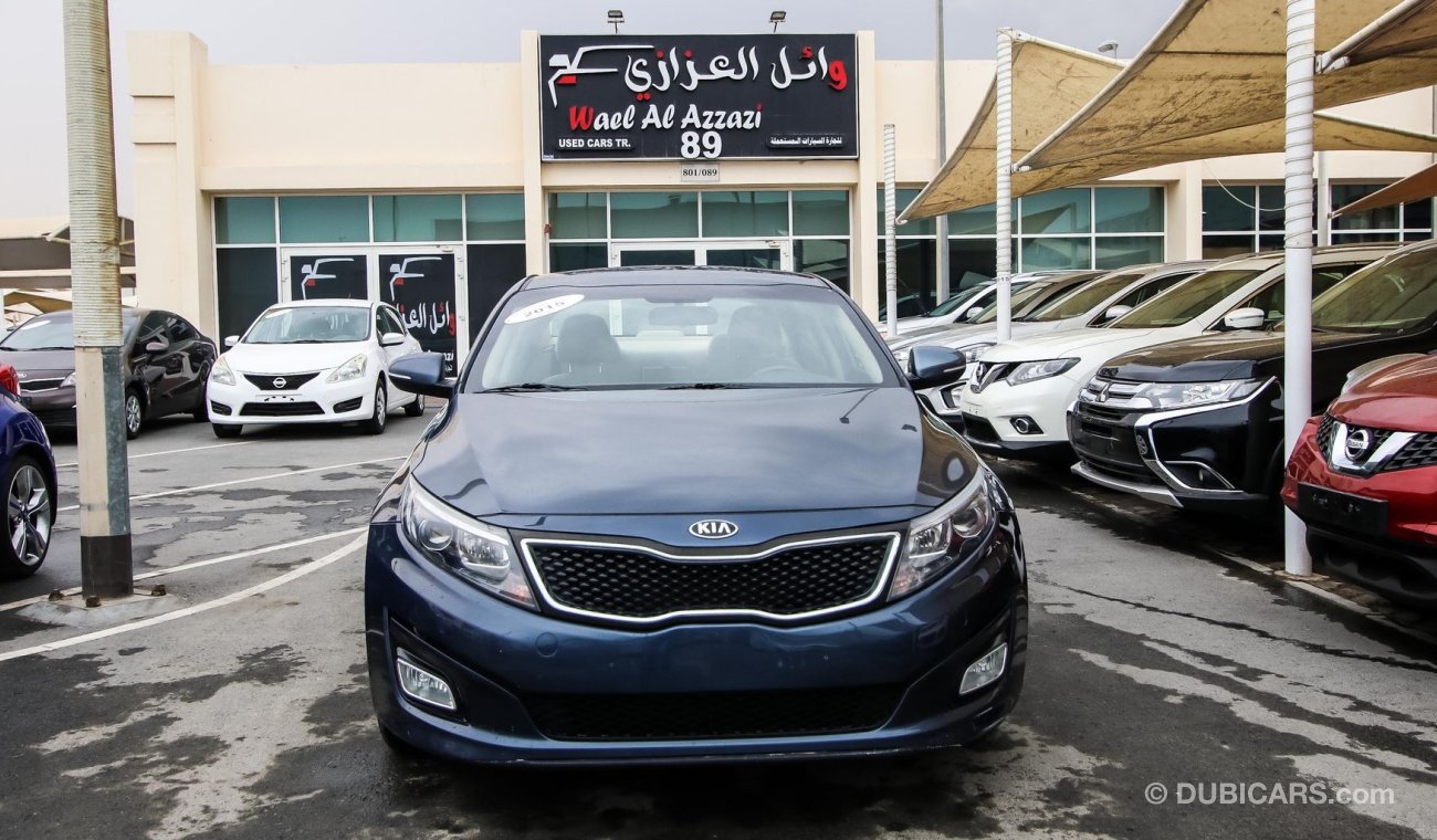 Kia Optima Pre owned Kia Optima for sale in Sharjah by Wael Al Azzazi Sharjah. 4 cylinder engine, Grey/Silver e