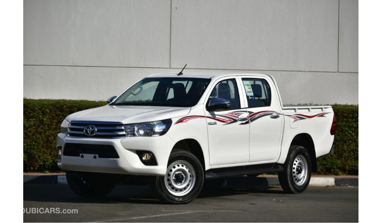 تويوتا هيلوكس DOUBLE CAB PICKUP DLX-G 2.4L DIESEL 4WD MANUAL TRANSMISSION WITH REAR CAMERA