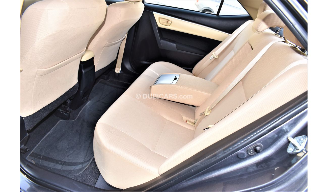Toyota Corolla AED 1039 PM | 2.0L SE GCC DEALER WARRANTY