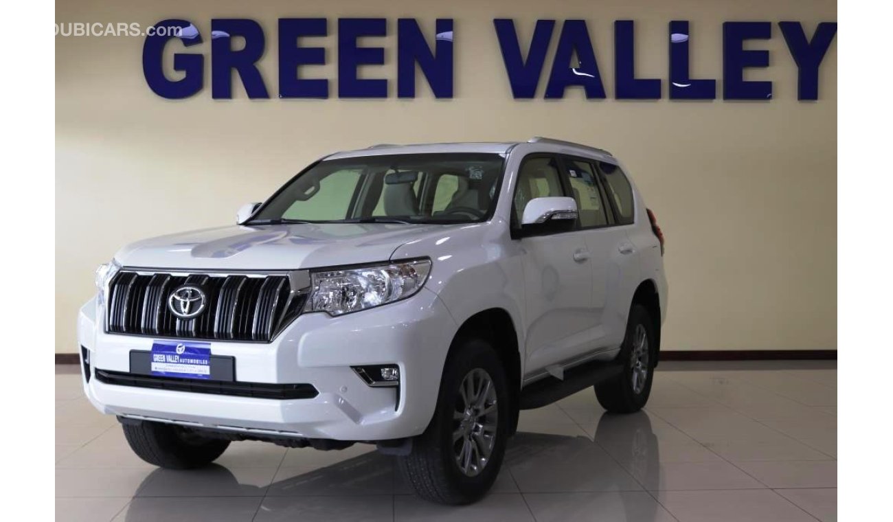 Toyota Prado 4.0l GXR Petrol V6 7 seater Automatic Transmission for Export-2019 White Pearl inside Beige