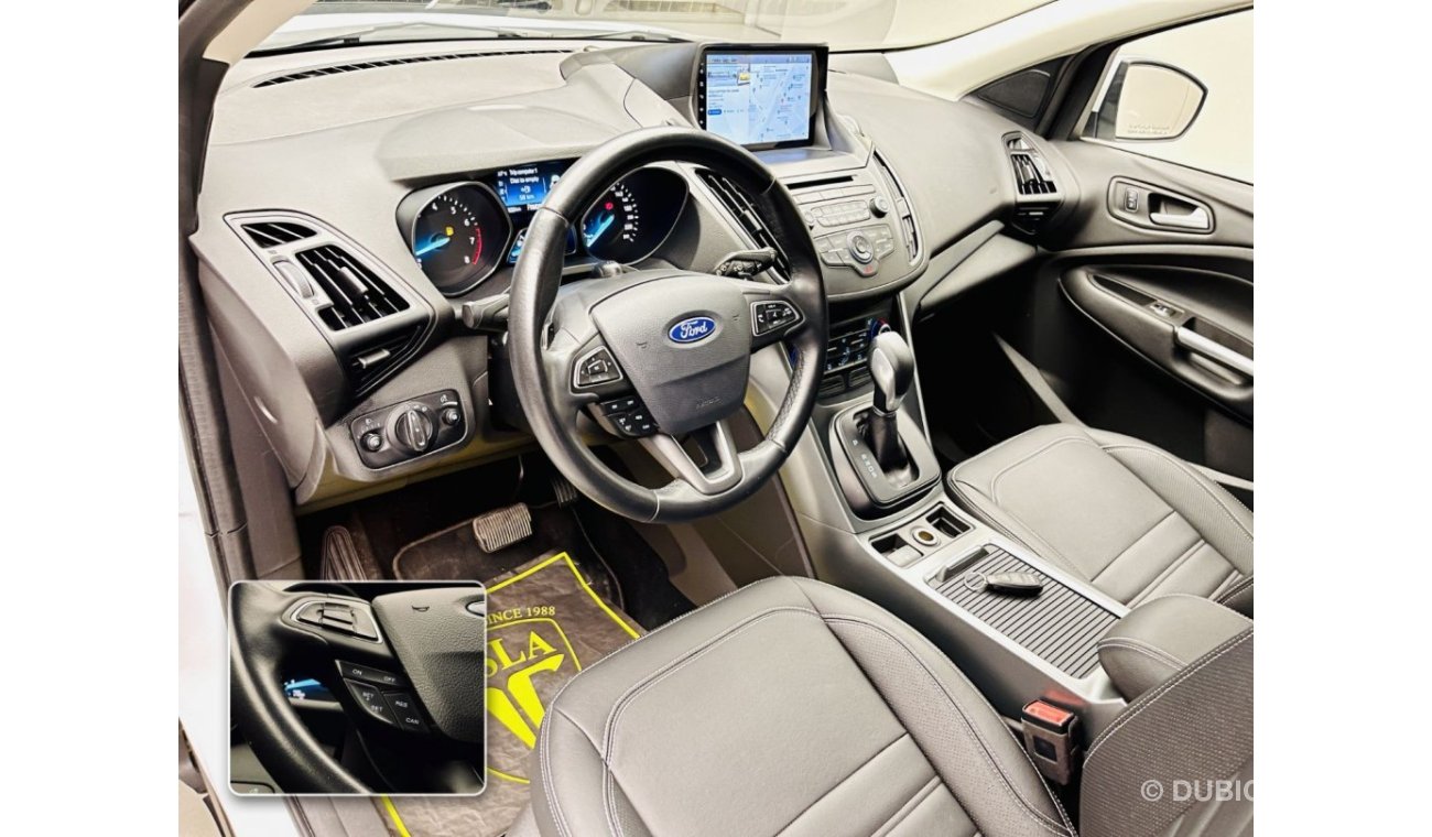 Ford Escape 5 YEARS DEALER WARRANTY / 2019 / GCC / LEATHER SEATS + ALLOY WHEELS + NAVIGATION + CAMERA / 1,125DHS