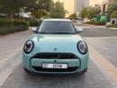 Mini Cooper C 2026 5-Door Ocean Wave Green with White Roof & Mirrors