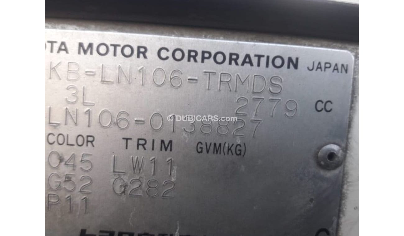 Toyota Hilux Toyota Hilux Pick Up Right Hand Drive (PM 834)