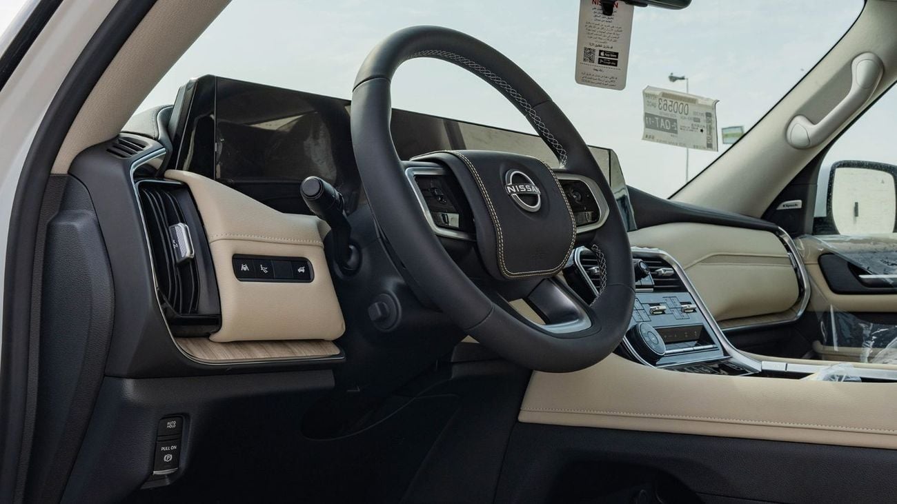 نيسان باترول SE PLATINUM CITY 2026 Nissan Patrol SE Platinum 3.8L AT Petrol (White-Beige)
