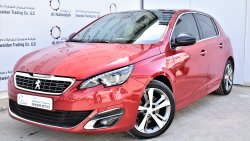 Peugeot 308 GT LINE 1.6L 2015 GCC DEALER WARRANTY