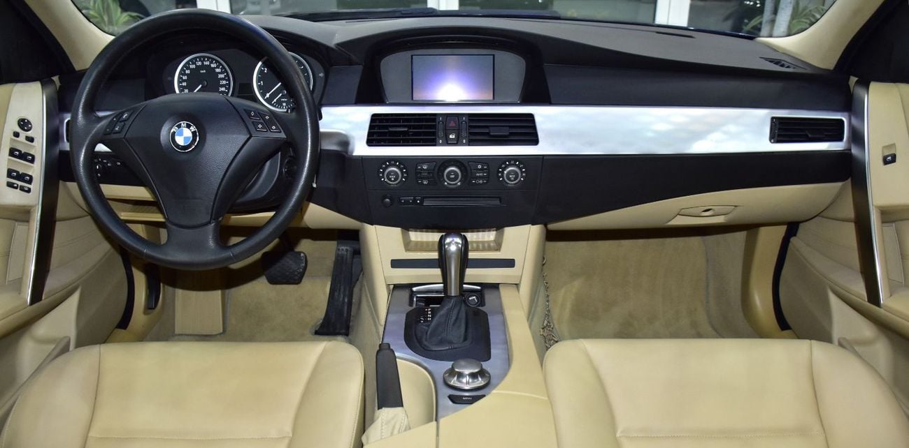 BMW 520i EXCELLENT DEAL for our BMW 520i ( 2005 Model ) in Blue Color GCC Specs