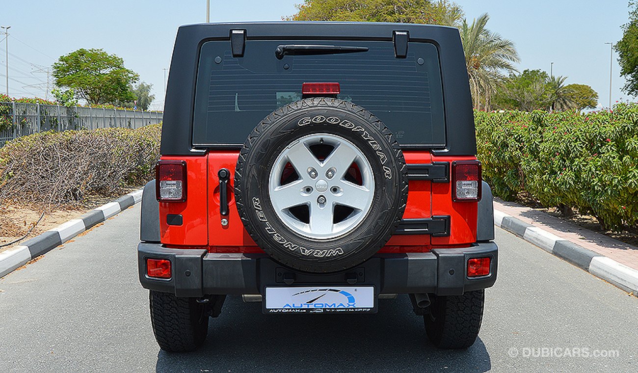 جيب رانجلر Unlimited Sport, 3.6L-V6 4X4, GCC Specs with Warranty and Service until Nov 2021 or 100,000km