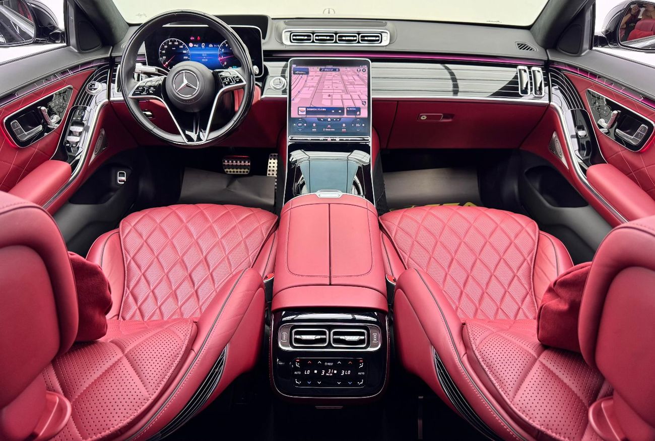 مرسيدس بنز S 580 4MATIC Exclusive 4.0L 2022 Mercedes Benz S580 4MATIC, 2027 MB Warranty, 2026 MB Service Pack, Fully