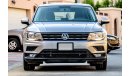 Volkswagen Tiguan GCC under Agency Warranty with Zero Down-Payment.